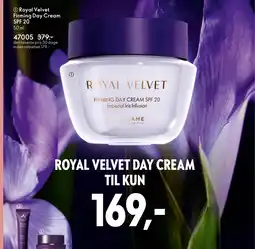Oriflame Royal Velvet Firming Day Cream SPF 20 tilbud
