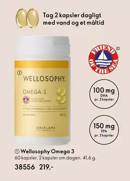 Oriflame Wellosophy Omega 3 tilbud