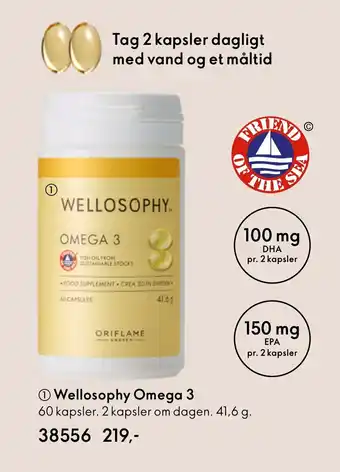 Oriflame Wellosophy Omega 3 tilbud