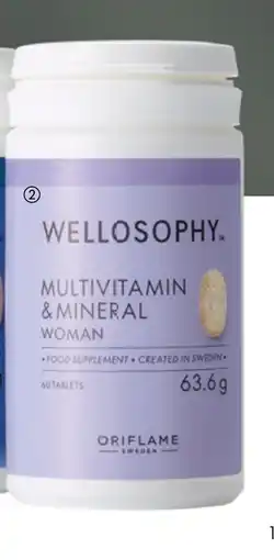 Oriflame Wellosophy Multivitamin & Mineral Woman tilbud