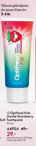 Oriflame Optifresh Kids Gentle Strawberry Toothpaste tilbud