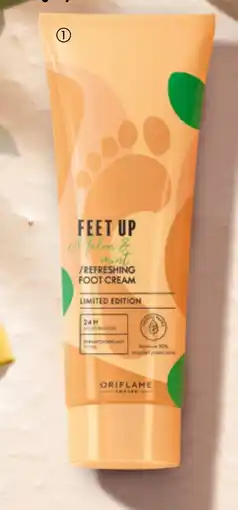 Oriflame Feet Up Melon & Mint / Refreshing Foot Cream tilbud