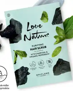 Oriflame Love Nature Purifying Hair Scrub with Charcoal & Organic Peppermint tilbud