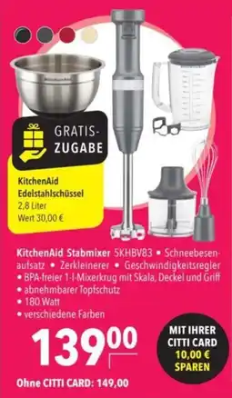 Citti KitchenAid Stabmixer tilbud