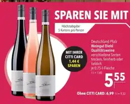 Citti Deutschland-Pfalz Weingut Diehl Qualitätsweine tilbud