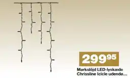 Bauhaus Markslöjd LED-lyskæde Chrissline Icicle udendør tilbud