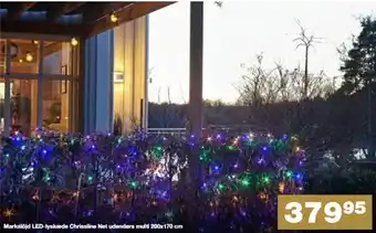 Markslöjd LED-lyskæde Chrissline Net udendørs multi