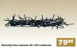 Bauhaus Markslöjd Sken lyskæde 40L LED multifarvde tilbud