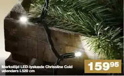 Bauhaus 36995 Markslöjd LED-lyskæde Chrissline Cold udendørs L520 cm tilbud