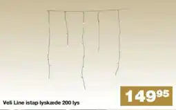 Bauhaus Veli Line istap lyskæde 200 lys tilbud
