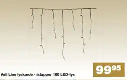 Bauhaus Veli Line lyskæde - istapper 100 LED-lys tilbud