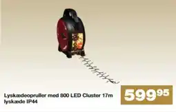 Bauhaus 99995 Lyskædeopruller med 800 LED Cluster 17m lyskæde IP44 tilbud