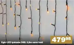 Bauhaus Eglo LED lyskæde 240L 5,9m varm hvid tilbud