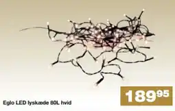 Bauhaus Eglo LED lyskæde 80L hvid tilbud