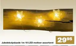 Bauhaus Juledekolyskæde 1m 10 LED motiver assorteret tilbud