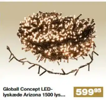 Bauhaus Globall Concept LED- lyskæde Arizona 1500 lys tilbud