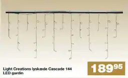 Bauhaus Light Creations lyskæde Cascade 144 LED gardin tilbud