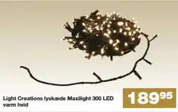 Bauhaus Light Creations lyskæde Maxilight 300 LED varm hvid tilbud