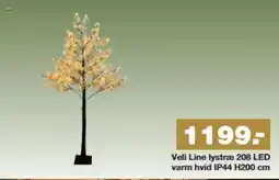Bauhaus Veli Line lystræ 208 LED varm hvid IP44 H200 cm tilbud