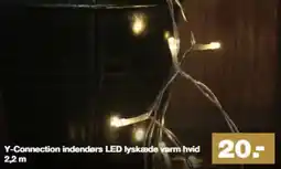 Bauhaus Y-Connection indendørs LED lyskæde varm hvid tilbud