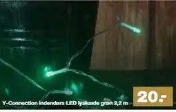 Bauhaus Y-Connection indendørs LED lyskæde grøn tilbud