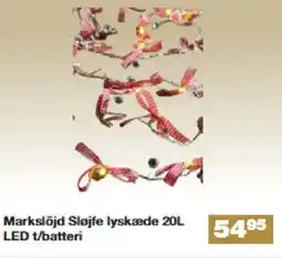 Bauhaus Markslöjd Sløjfe lyskæde 20L LED t/batteri tilbud