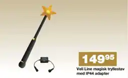 Bauhaus Veli Line magisk tryllestav med IP44 adapter tilbud