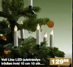 Bauhaus Veli Line LED-juletræslys trådløs hvid 10 cm tilbud