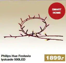 Bauhaus Philips Hue Festavia lyskæde 500LED tilbud