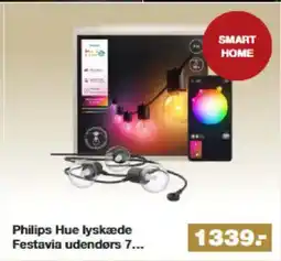 Bauhaus Philips Hue lyskæde Festavia udendørs 7. tilbud