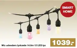 Bauhaus Wiz udendørs lyskæde 14.8m 12 LED lys tilbud