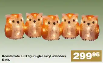 Bauhaus Konstsmide LED figur ugler akryl udendørs tilbud