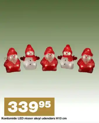 Bauhaus Kontsmide LED nisser akryl udendørs H13 cm tilbud