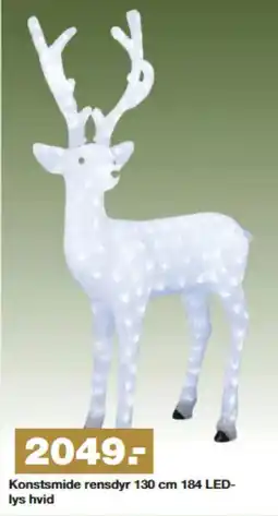 Bauhaus Konstsmide rensdyr 130 cm 184 LED- lys hvid tilbud