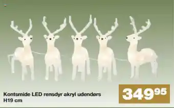 Bauhaus Kontsmide LED rensdyr akryl udendørs H19 cm tilbud