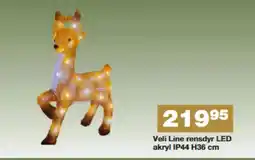 Bauhaus Veli Line rensdyr LED akryl IP44 H36 cm tilbud