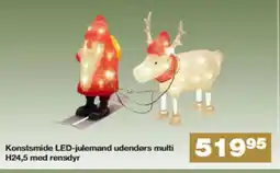 Bauhaus Konstsmide LED-julemand udendørs multi H24,5 med rensdyr tilbud
