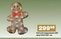 Bauhaus Veli Line kagemand LED akryl IP44 H37 cm tilbud