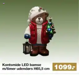 Bauhaus Kontsmide LED bamse m/timer udendørs H65,5 cm tilbud
