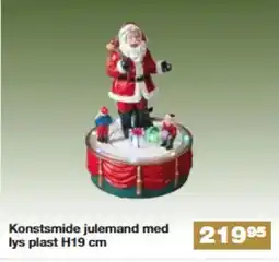 Bauhaus Konstsmide julemand med lys plast H19 cm tilbud