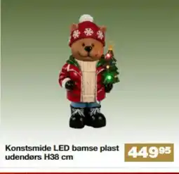 Bauhaus Konstsmide LED bamse plast udendørs H38 cm tilbud
