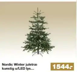 Bauhaus Nordic Winter juletræ kunstig u/LED lys tilbud