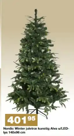 Bauhaus Nordic Winter juletræ kunstig Alva u/LED- lys tilbud