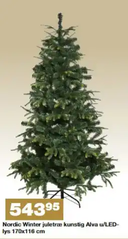 Bauhaus Nordic Winter juletræ kunstig Alva u/LED- lys tilbud