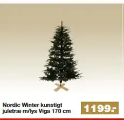 Bauhaus Nordic Winter kunstigt juletræ m/lys Viga tilbud