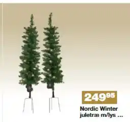 Bauhaus Nordic Winter juletræ m/lys tilbud