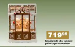 Bauhaus Konstsmide LED julepynt peberkagehus m/timer tilbud