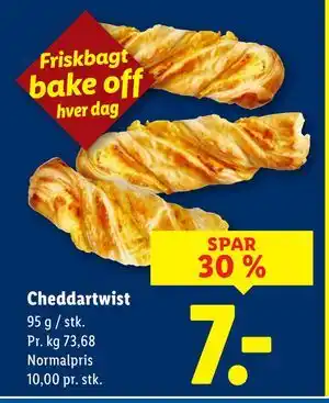 Lidl Cheddartwist, DKK 10 tilbud