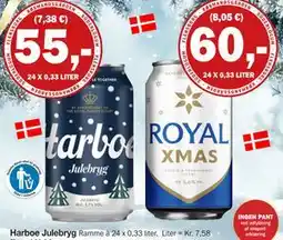 Købmandsgården Harboe Julebryg, DKK 55 tilbud