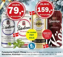 Købmandsgården Warsteiner, Köstritzer, DKK 159 tilbud